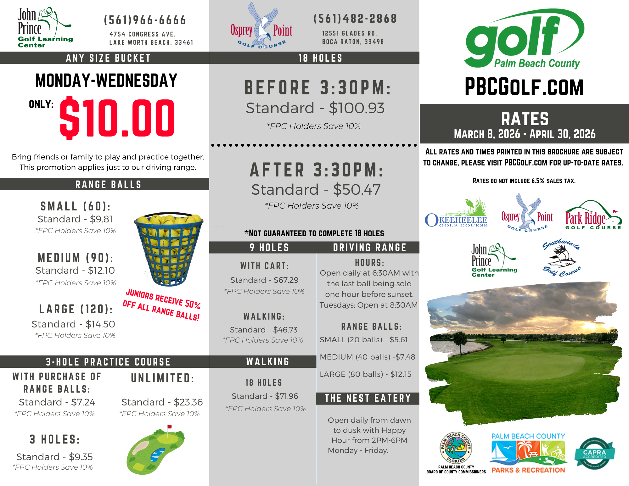 Twilight Rate Brochure 2026 FRONT